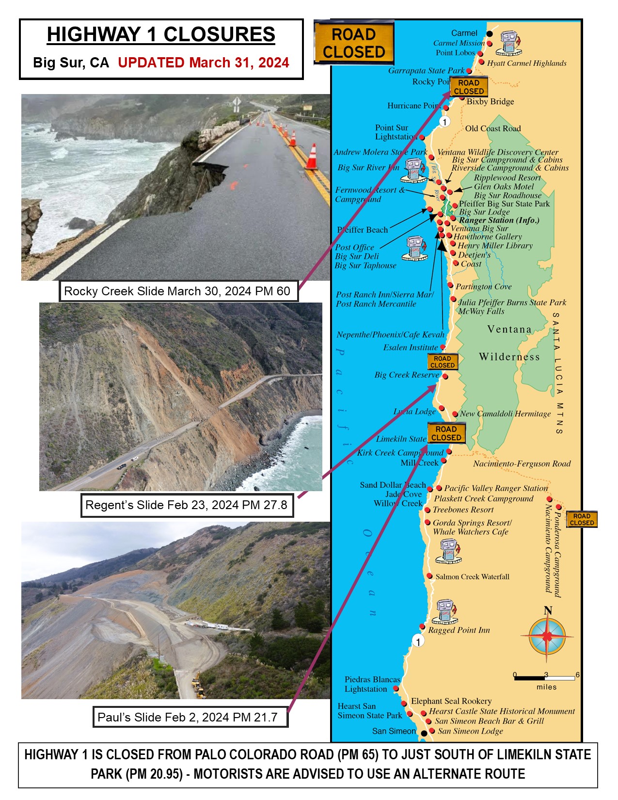 Highway Closure Map Highway Closure Map